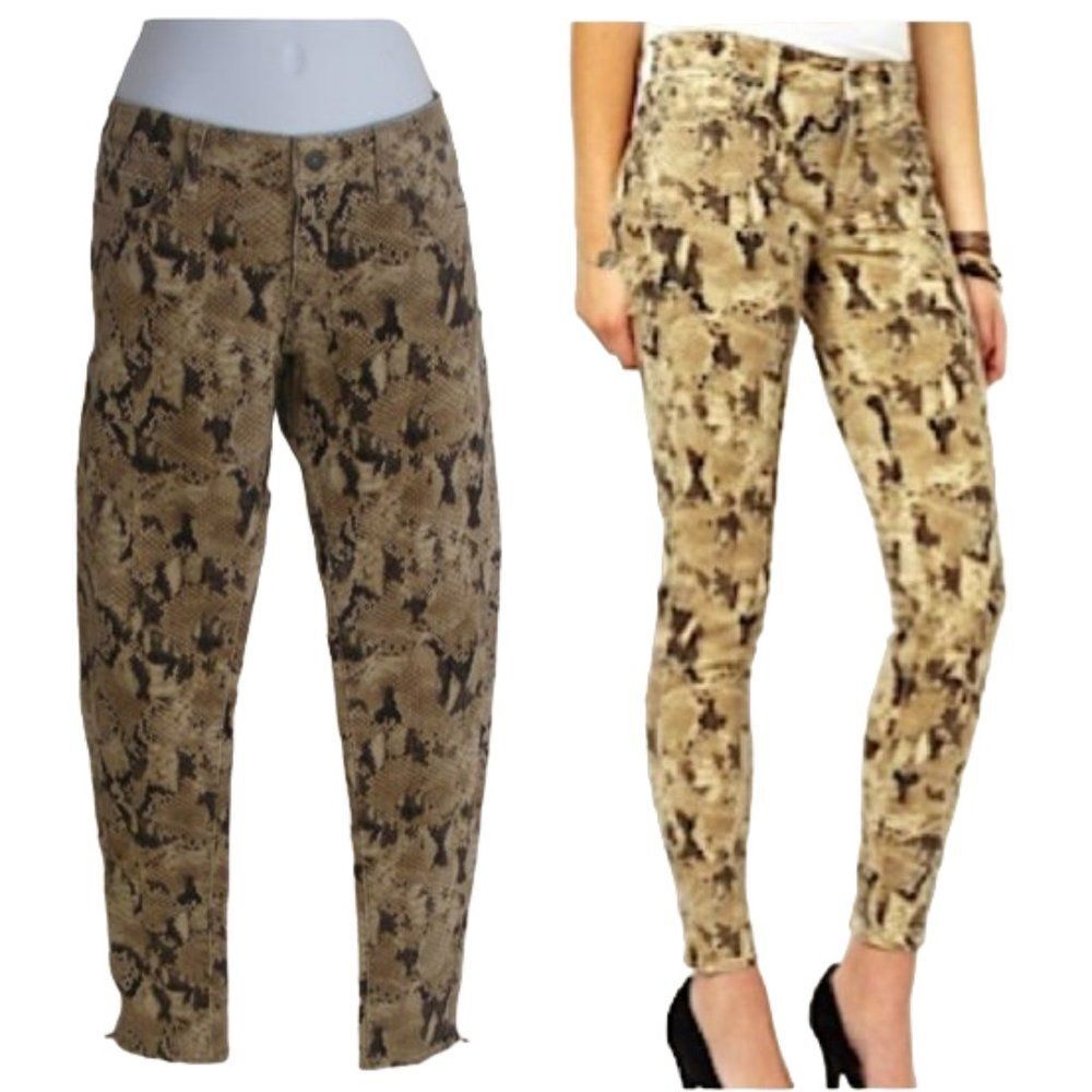 DENIM & SUPPLY Ralph Lauren Skinny Jeans, 27 Snakeskin/Python, Tan/brown
